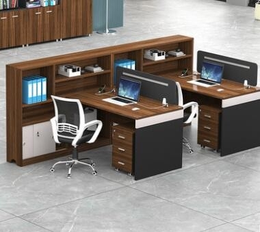 财务员工办公桌办公室桌椅职员四人位组合电脑桌双人位隔断工位